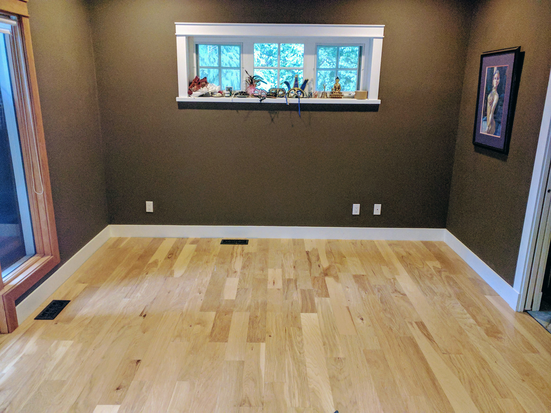 Custom wood flooring done in Whistler